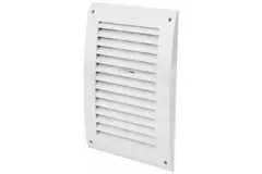 Rejilla de pared regulable 250x170 mm blanco - N25R