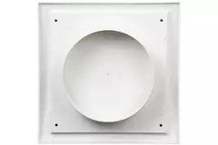 Rejilla de pared con válvula de no retorno 190x190 mm diámetro 150 mm blanco - ND15FV