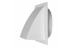 Rejilla de pared con válvula de no retorno 190x190 mm diámetro 150 mm blanco - ND15FV
