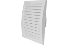 Rejilla de pared 190x190 - Ø125 blanco - ND12