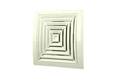 Rejilla de techo cuadrada de 190x190 de diámetro: 125 blanco - ND12G
