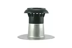 Ventilación de tejado plano con tapa de plástico Ø 110-125 mm