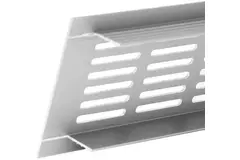 Rejilla de zócalo de aluminio - plata L=300mm x H=30mm -RA430S