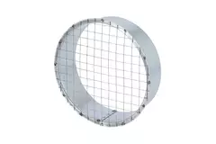 Rejilla para tubo Ø 100 mm con tela metálica para tubo helicoidal