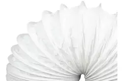 Tubo flexible de ventilación de PVC blanco Ø 150 mm (6 metros)