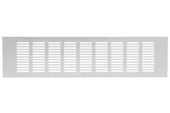 Rejilla de zócalo de aluminio - plata L=400 mm x H=100 mm - RA1040S