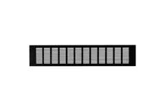 Rejilla de zócalo de aluminio - negro L=500mm x H=100mm - RA1050B