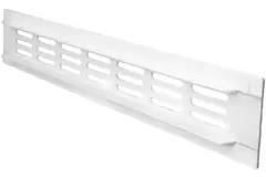Rejilla de zócalo de aluminio - blanco L=300mm x H=40mm - RA430