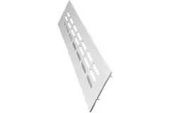 Rejilla de zócalo de aluminio - blanco L=300mm x H=40mm - RA430