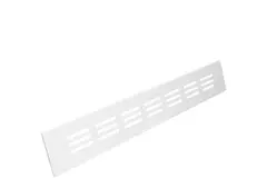 Rejilla de zócalo de aluminio - blanco L=300mm x H=40mm - RA430