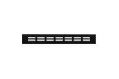 Rejilla de aluminio para zócalo - negro L=300mm x H=40mm -RA430B