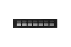 Rejilla de aluminio para zócalo - negro L=300mm x H=60mm -RA630B