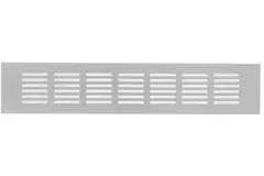 Rejilla de zócalo de aluminio - plata L=300mm x H=60mm -RA630S