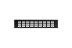 Rejilla de zócalo de aluminio - negro L=400mm x H=68mm -RA840B