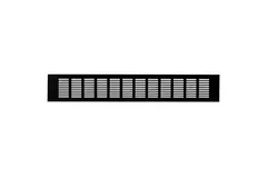 Rejilla de aluminio para zócalo - negro L=500mm x H=80mm -RA850B