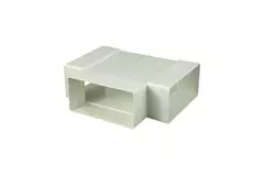 Racor en T rectangular de plástico 110x55 mm - KT
