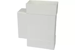 Racor en T rectangular de plástico 110x55 mm - KT