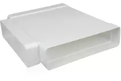 Pieza en T rectangular de plástico 220x90mm - KT29