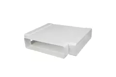 Racor en T rectangular de plástico 220x55 mm - KT25