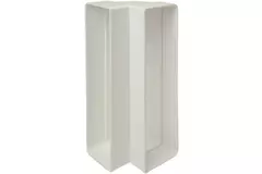 Plástico rectangular codo vertical 90° 220x90mm - KLV29-90