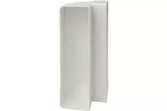 Plástico rectangular codo vertical 90° 220x90mm - KLV29-90