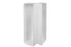 Plástico rectangular codo vertical 90° 220x90mm - KLV29-90