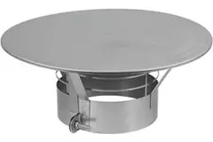Tapa antilluvia con malla de 150 mm de diámetro I316L (D0,5)