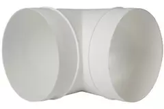 Codo redondo de plástico 90º diámetro: 125 mm AL125-90