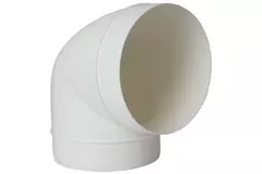 Codo redondo de plástico 90º diámetro: 125 mm AL125-90