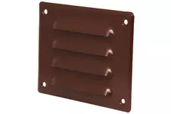 Rejilla de ventilación metálica cuadrada 140x105 mm marrón - MR14105B