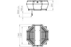 Extractor de tejado metal vertical - DVA 315 E4P 43