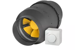 Extractor circular en línea Etamaster de Ruck con motor - 195 m³/h -Ø 100 mm - Control PWM