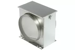 Caja de filtro de aire Ruck con filtro de estera de fibra Ø 100 (FV 100)