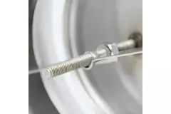 Válvula de ventilación de extracción acero inox. Ø 100 mm con manguito de montaje - DVS100Y/1