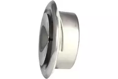 Válvula de ventilación de suministro acero inox. Ø 100 mm con manguito de montaje - DVS-PY100