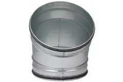 Codo helicoidal redondo 45º Ø 315 mm para tubos helicoidales