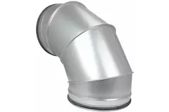 Codo helicoidal redondo 90º Ø 250 mm para tubos helicoidales