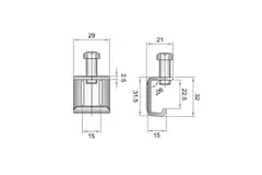 Abrazadera de tornillo C abrazadera M8 - FCC