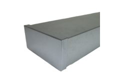 Tapa de 220x80 mm para conducto rectangular