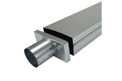 Tapa 220x80 mm con conexión de 80 mm de diámetro para conducto de humos