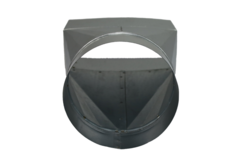 Adaptador 220x80 mm a diámetro 125 mm para canalización