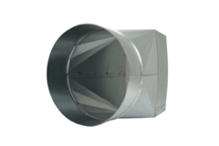 Adaptador de 220x80 mm a 160 mm de diámetro para conductos