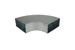 Curva 90 grados 220x80 mm horizontal para conductos