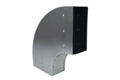 Curva 90 grados 220x80 mm horizontal para conductos