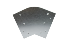 Curva 45 grados 220x80 mm horizontal para conductos