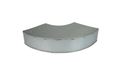 Codo para conducto de ventilación 90 grados 300x80 horizontal
