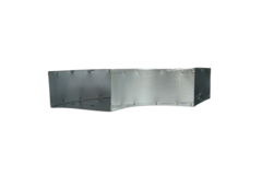 Codo para conducto de ventilación 90 grados 300x80 horizontal