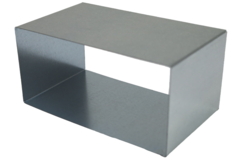 Racor de 300x80 para conducto rectangular galvanizado