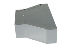 Reductor de 300 x 80 mm a 220 x 80 mm para conducto rectangular