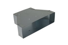 Reductor de 300 x 80 mm a 220 x 80 mm para conducto rectangular